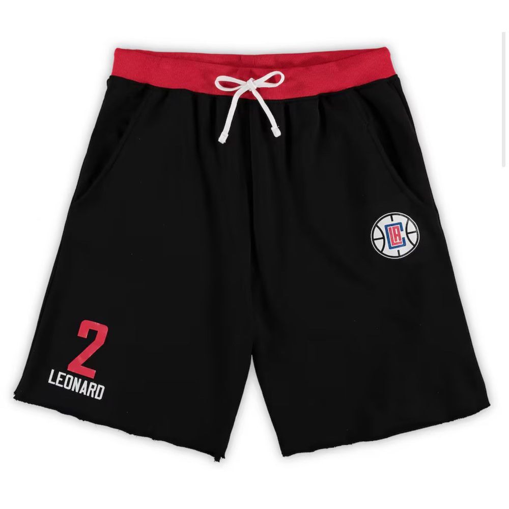Kawhi Leonard LA Clippers Fanatics Men's M French Terry Name & Number Shorts NWT